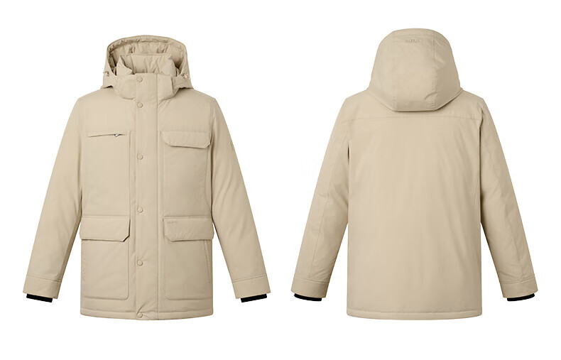 HAZZYS Men's Winter PHIZ Series Multi-Pocket [Three-Proof] Loose Down Jacket ASFZU0CDI02 5